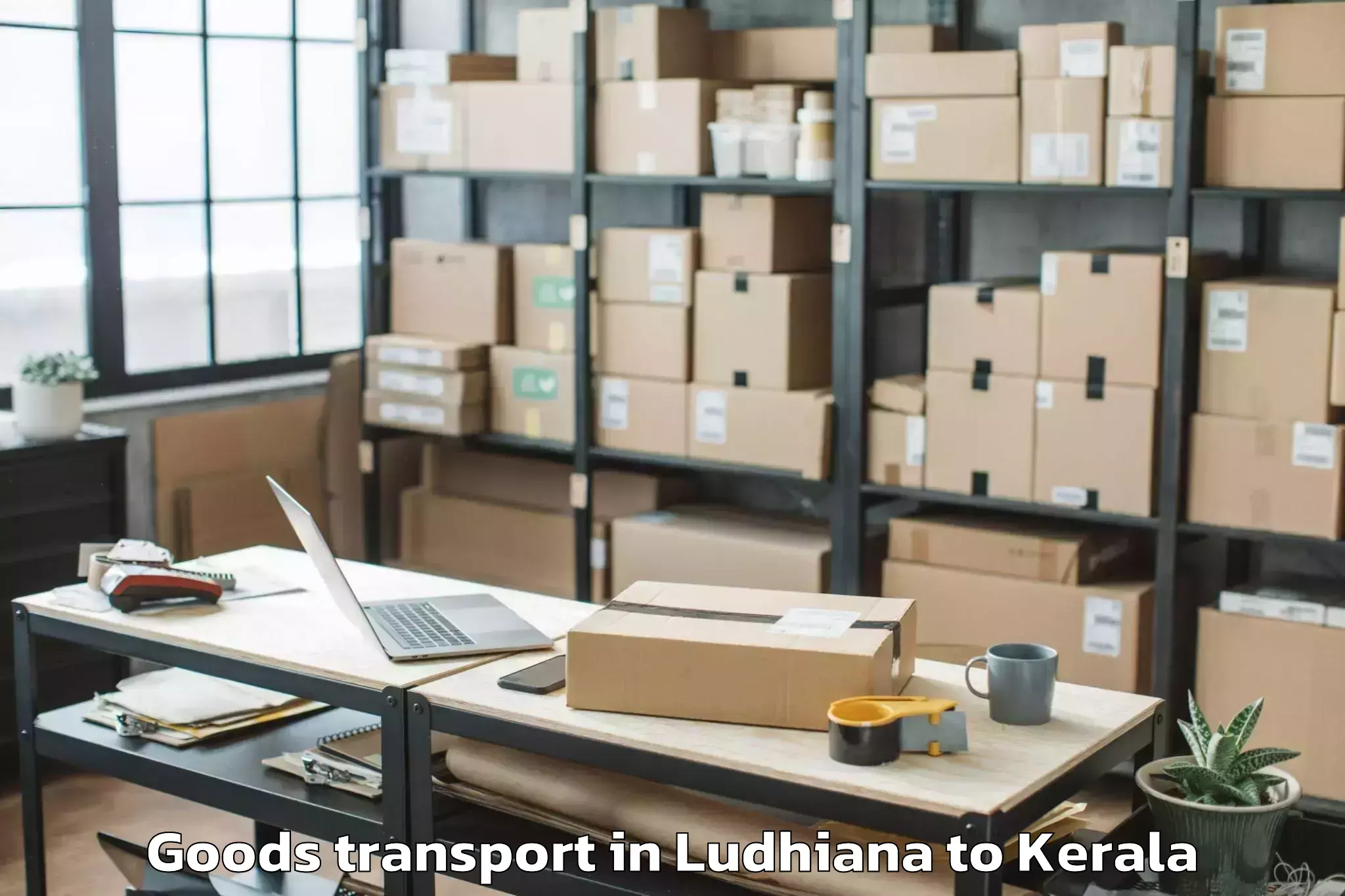 Ludhiana to Cochin Goods Transport Booking